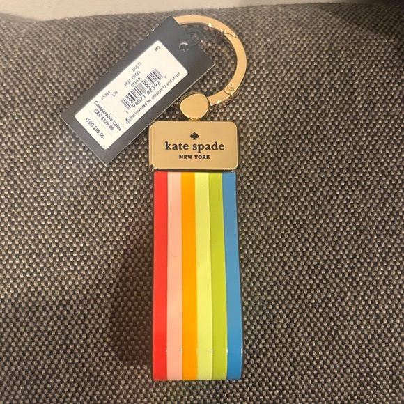 Kate Spade rainbow Keychain - Picture 2 of 6